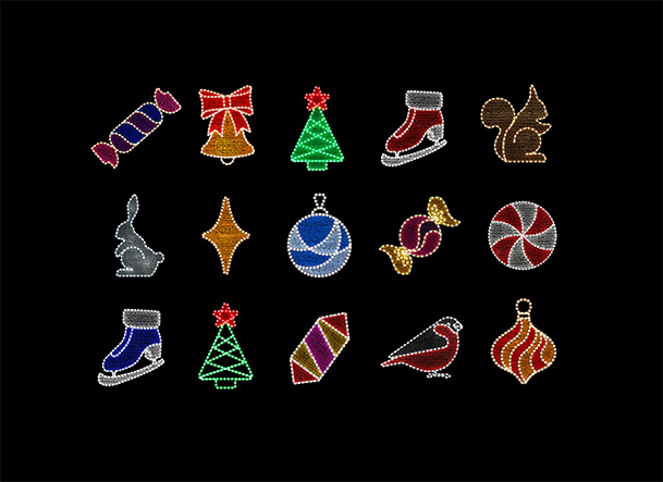 Световые игрушки для ёлок в Ростове-на-Дону