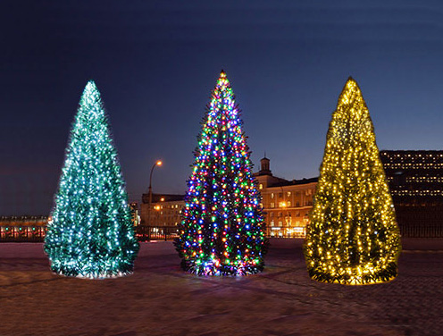 Гирлянды для уличных ёлок в Ростове-на-Дону